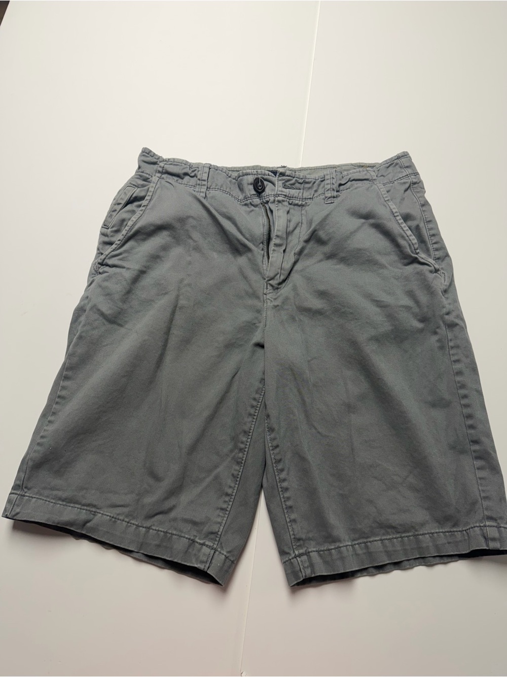 American Eagle Men's Green Olive Casual Cotton Shorts